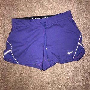 Nike: Purple running shorts